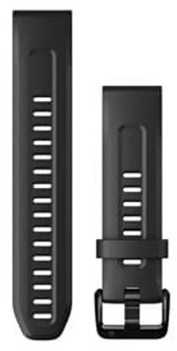 Garmin QuickFit® Siliconen bandje - Garmin 20 mm aansluiting - Zwart