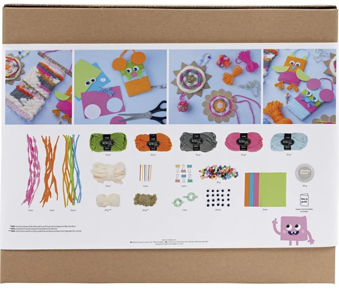 Creativ Company Groepsset Weven Wanddecoraties - Multicolor