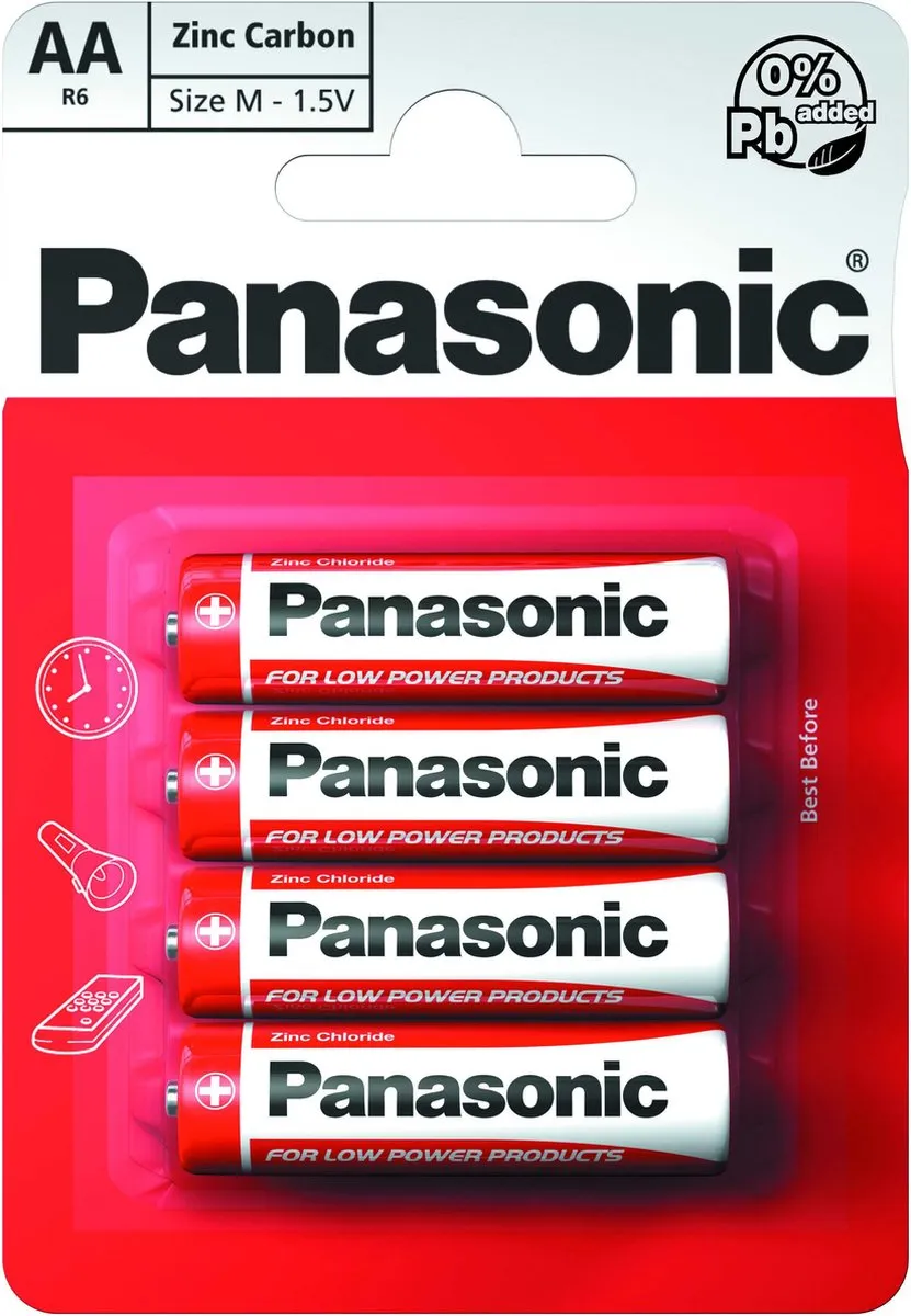 Panasonic AA Batterijen 960mAh - 48 Stuks