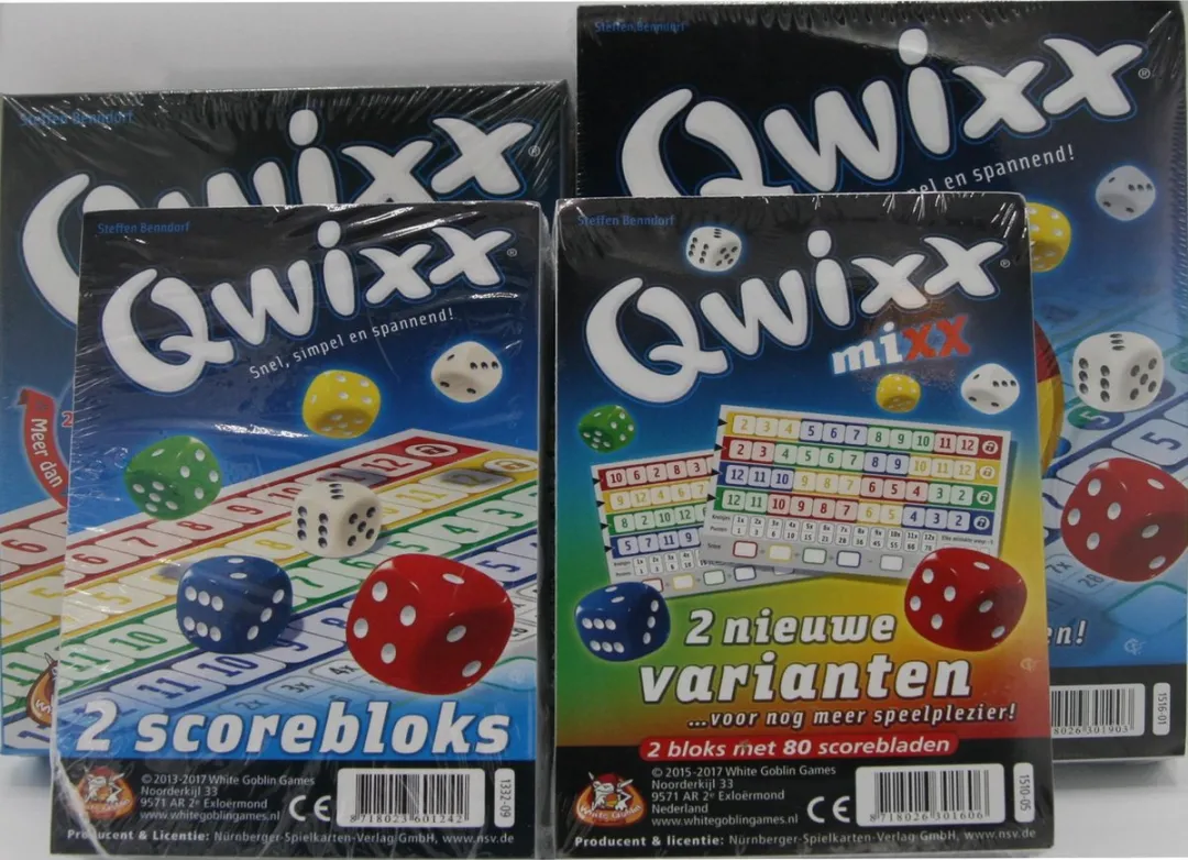 White Goblin Games Qwixx Scoreblokken