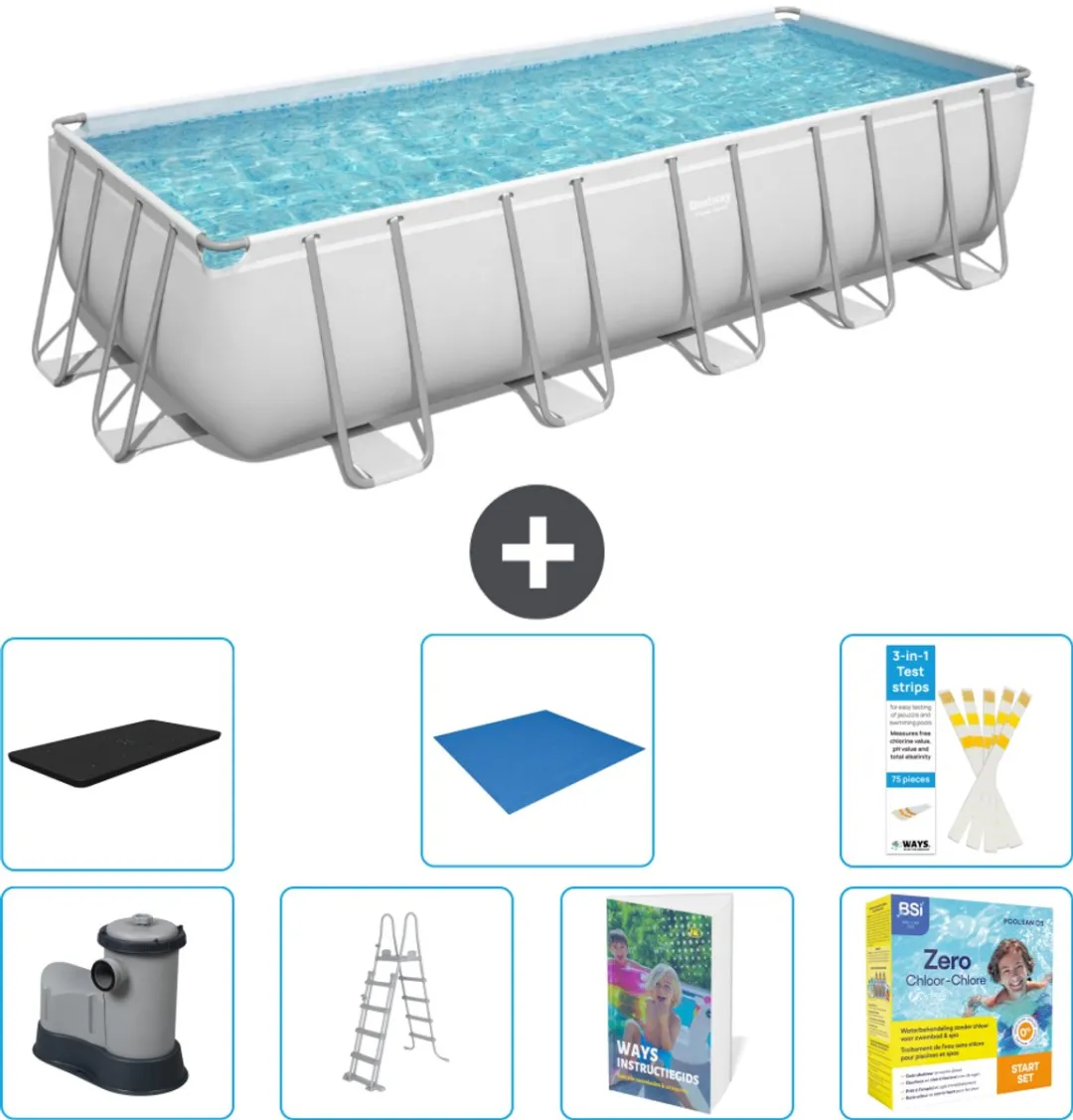 Bestway Power Steel Zwembad 640x274cm