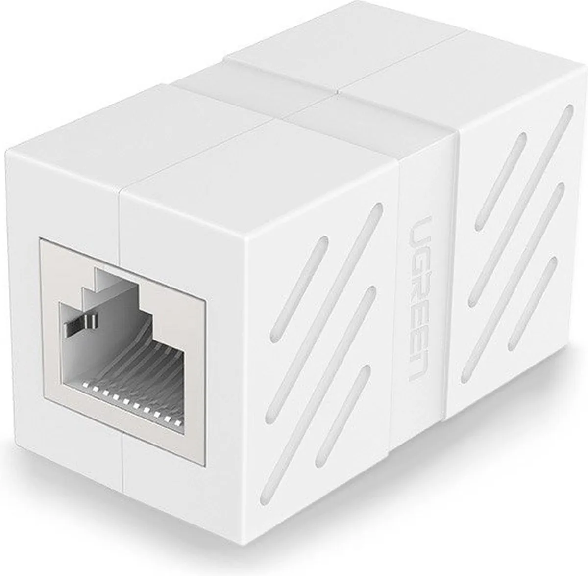 Ugreen RJ45 Netwerkconnector Wit - 20311