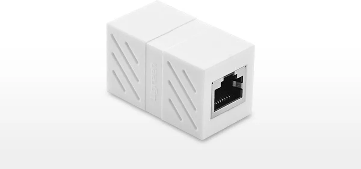 Ugreen RJ45 Netwerkconnector Wit - 20311
