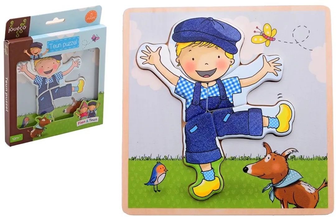 Johntoy Fien en Teun Puzzel 1000 Stuks JT80169 - Multicolor