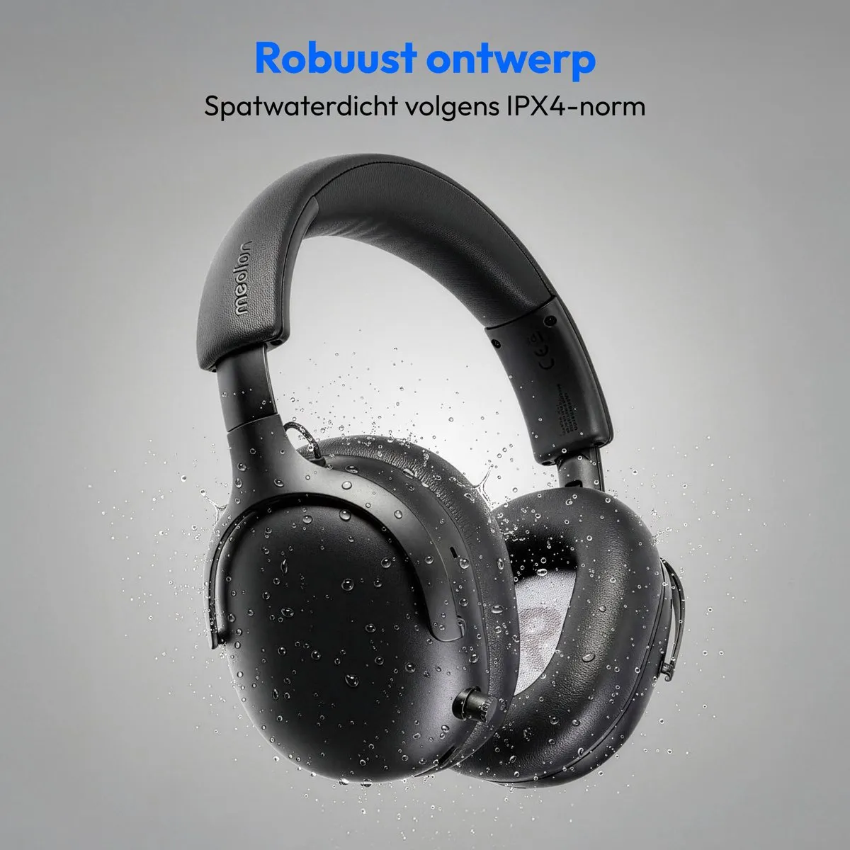 Medion HX-1 Pure Over-Ear Koptelefoon - 100u Bluetooth - IPX4 - Zwart