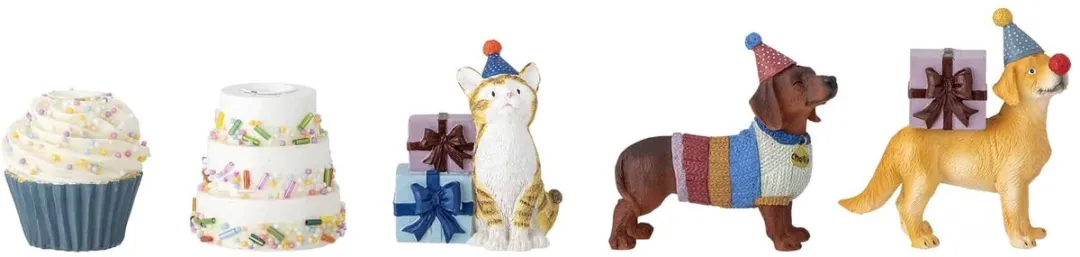 Bloomingville Verjaardag Decoratie Salve - Meerkleurig - afbeelding 6 van 6