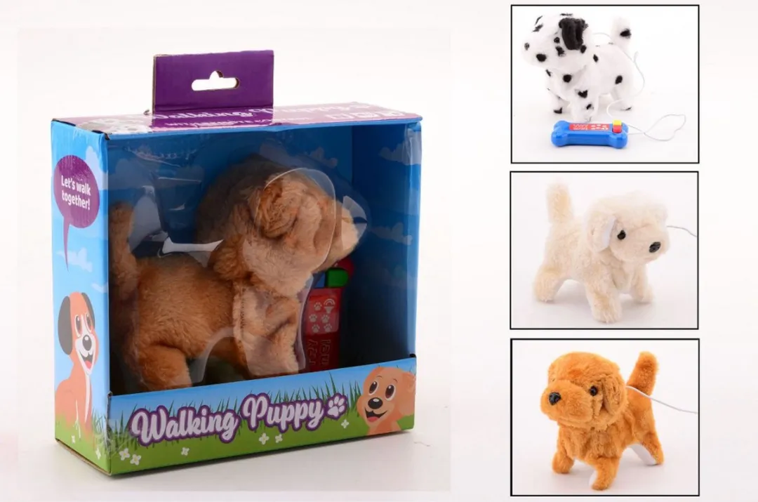 Johntoy Puppy Wandelend Junior 22,2 cm Pluche
