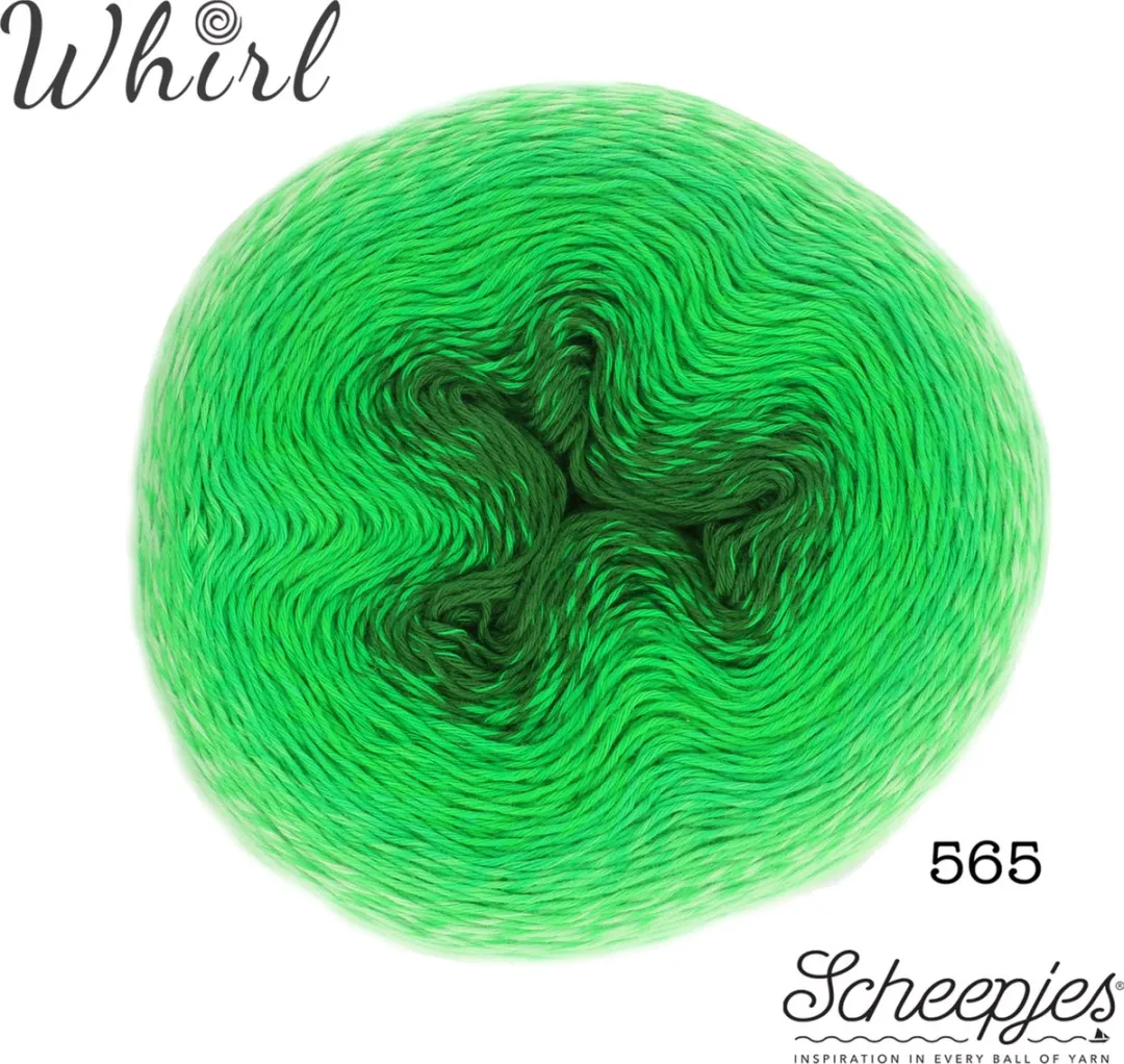 Scheepjes Whirl Ombré 565 Murderous Mint - 3 Kleuren