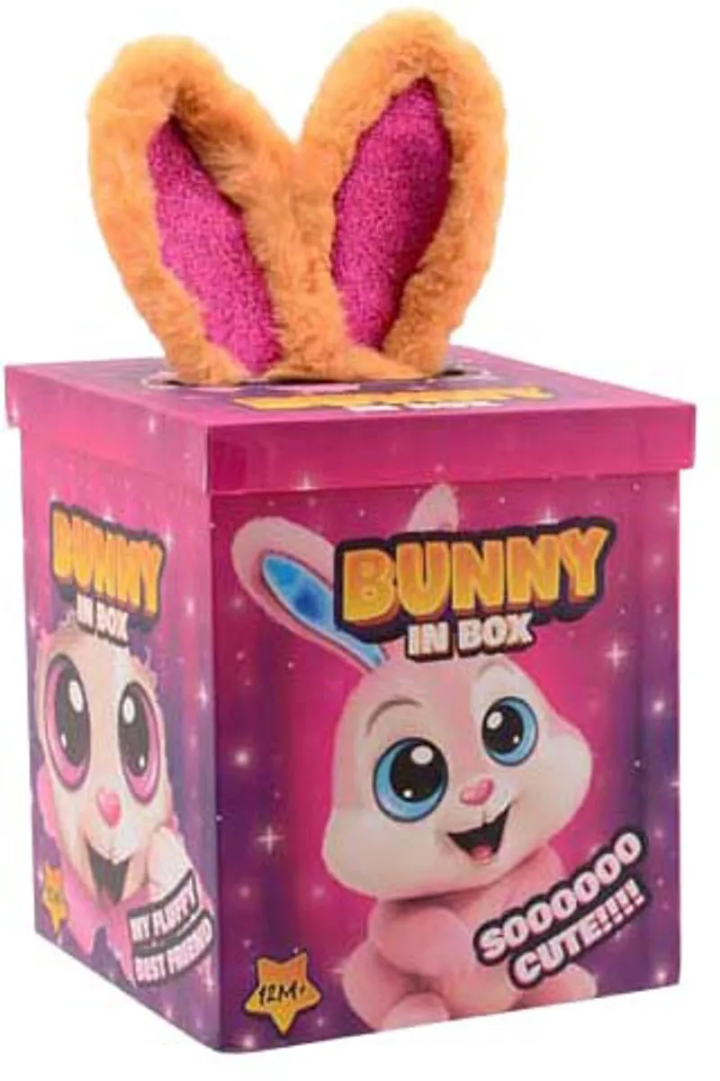 Johntoy Pluche Konijn Verrassing - Multicolor