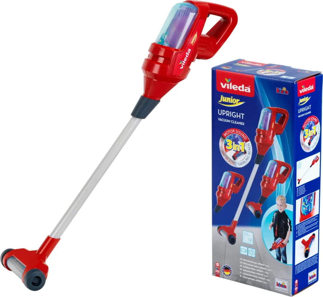 Klein Toys Vileda Upright Stofzuiger 3in1 Rood
