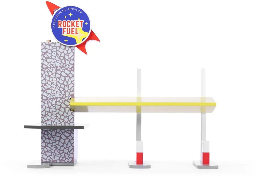 Candylab Toys Rocket Fuel Station | Tankstation Hout | Speelgoed Benzine Station
