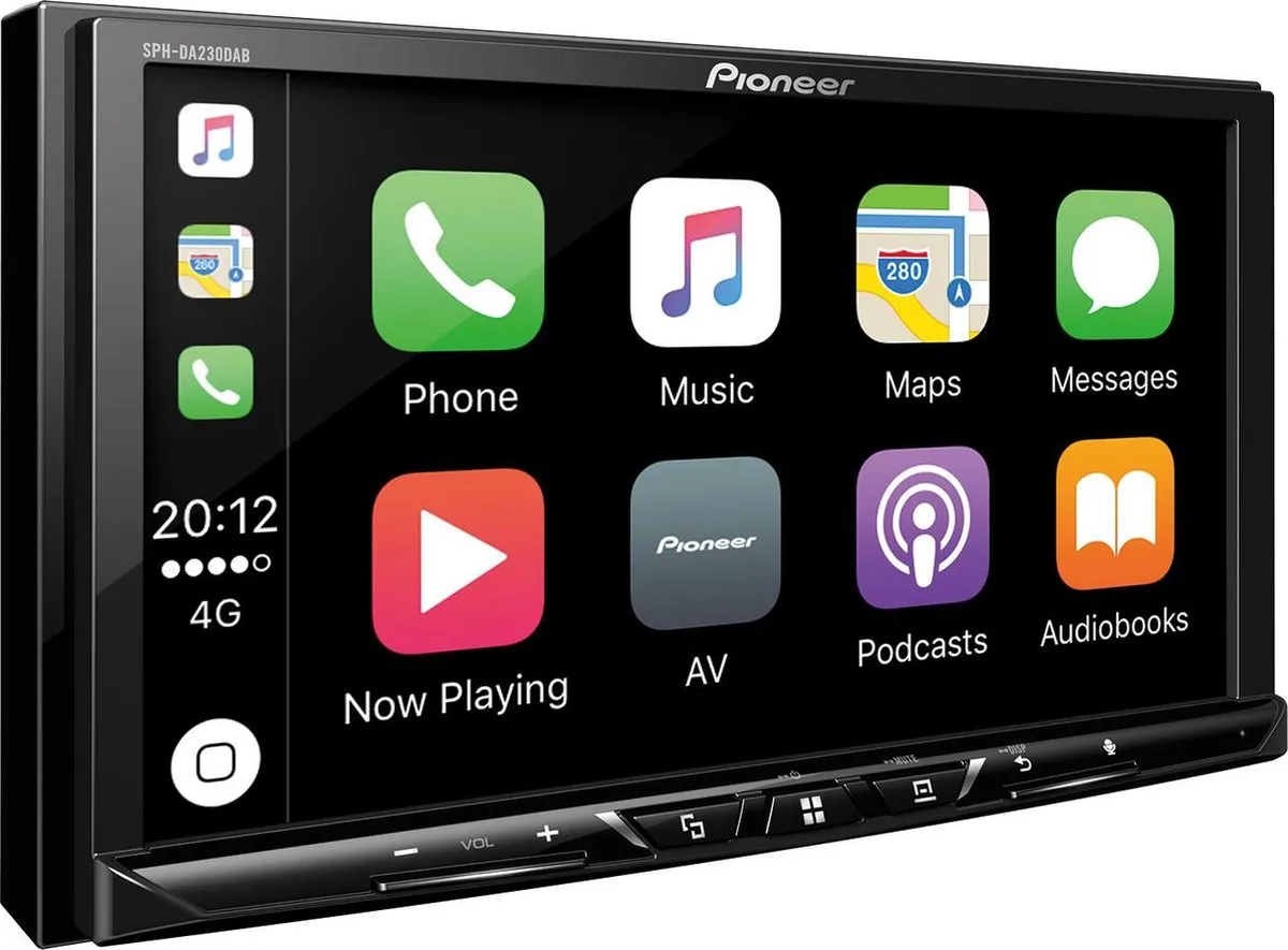 Pioneer SPH-DA230DAB Autoradio - Dubbel Din - Bluetooth - Zwart