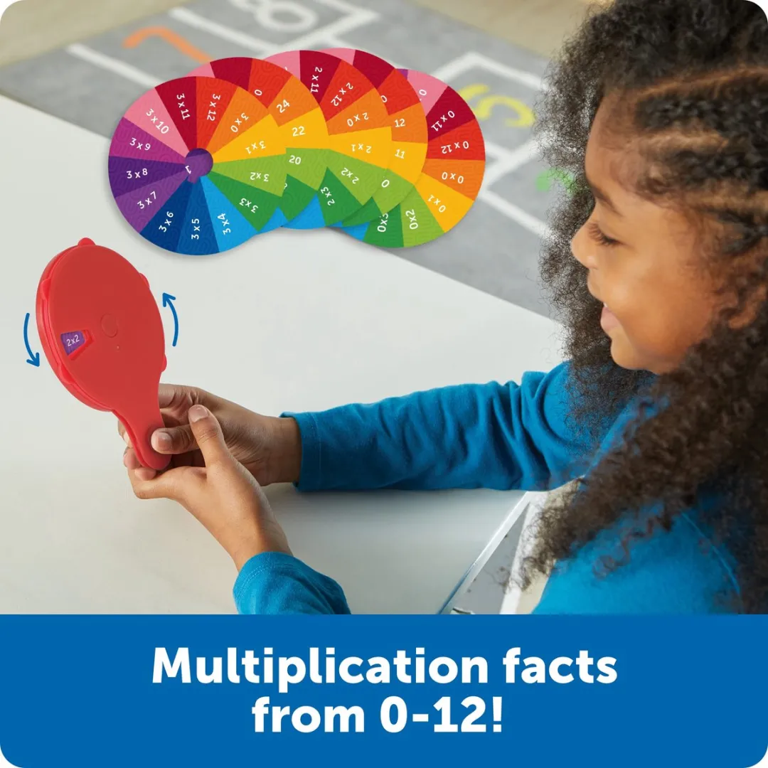 Learning Resources Quizwiel Tafels Vermenigvuldiging Multicolor