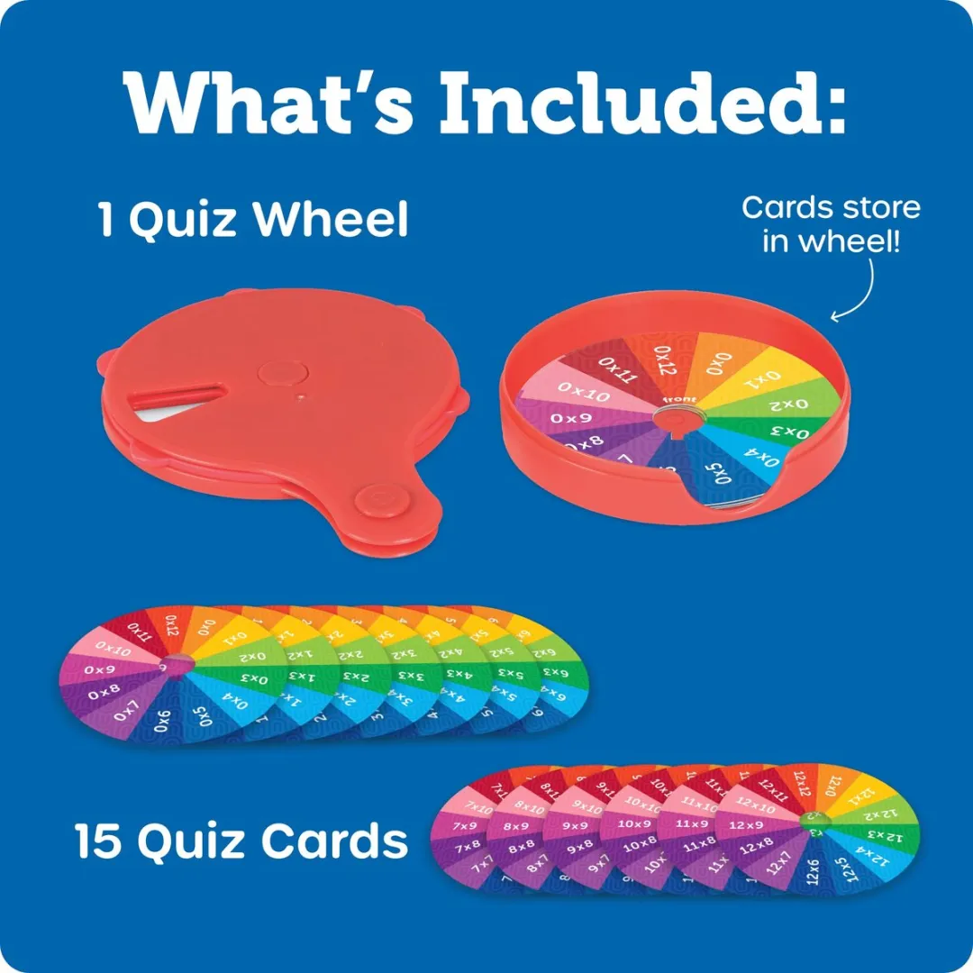 Learning Resources Quizwiel Tafels Vermenigvuldiging Multicolor