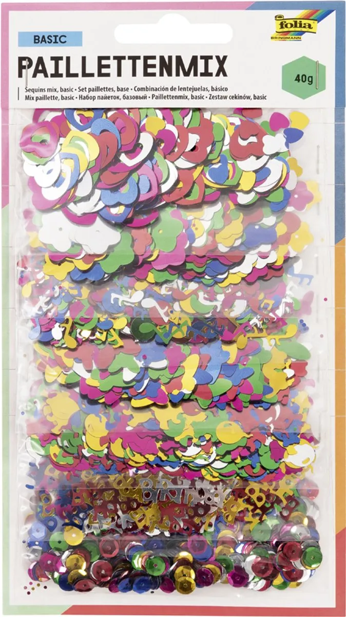 Folia Paillettenmix 40g - Assorti
