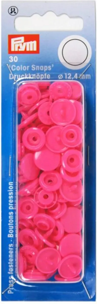 Prym Drukknopen ColorSnaps 12,4mm Fuchsia - 30 Stuks