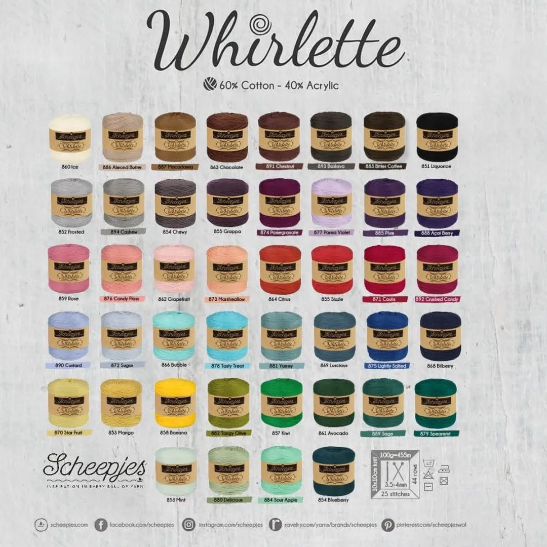 Scheepjes Whirlette 100g Custard - Blauw