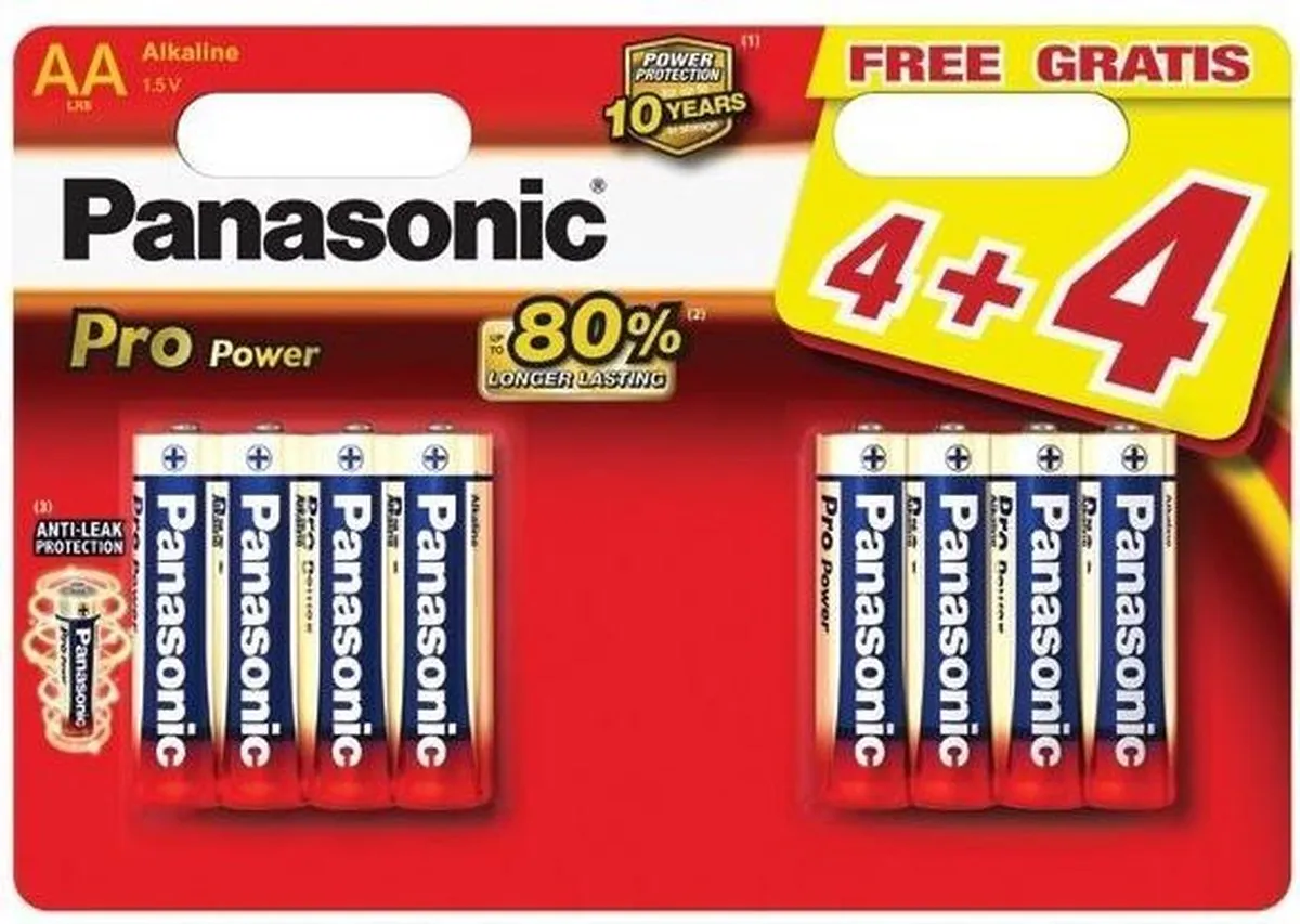 Panasonic Pro Power AA Alkaline Batterijen