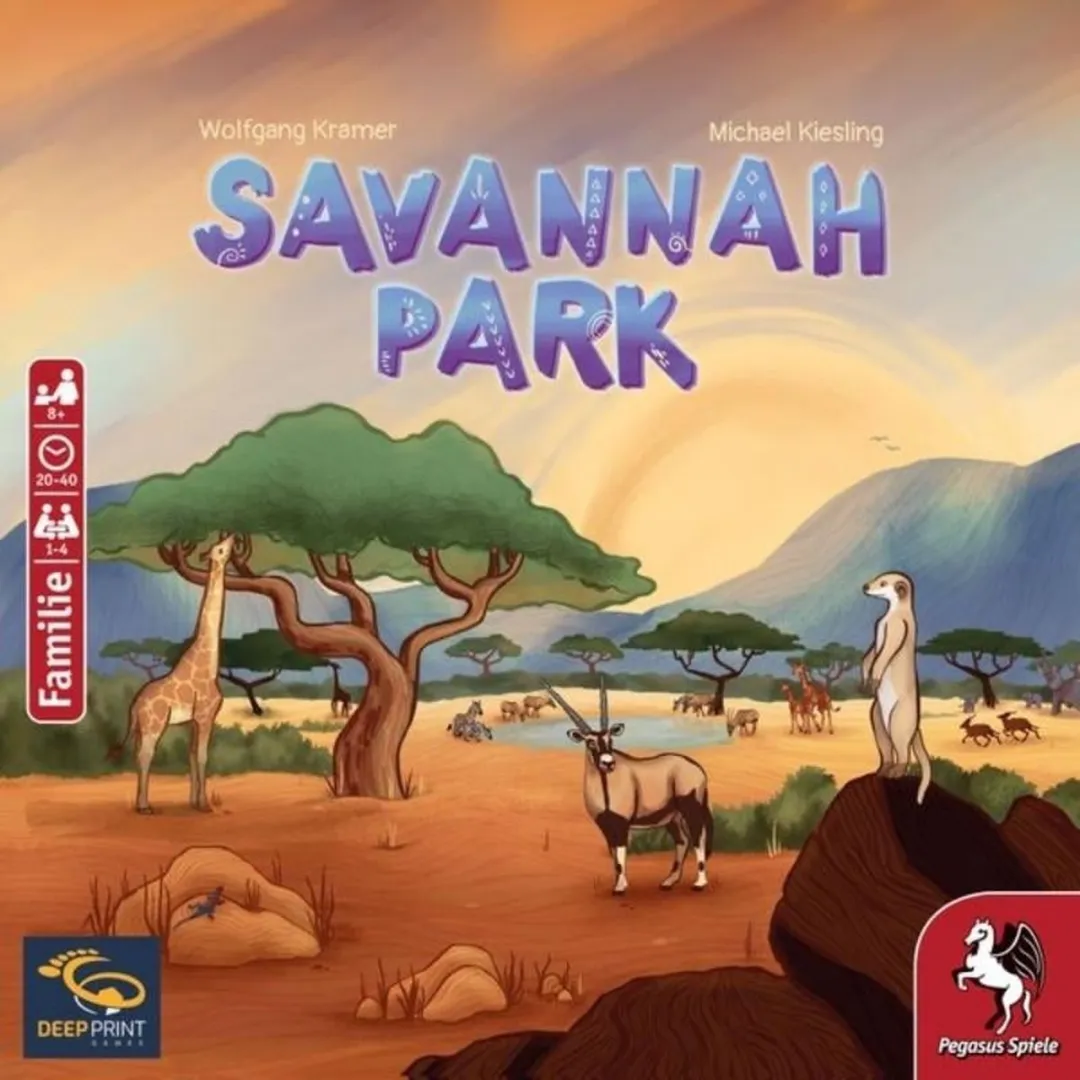 Deep Print Games Savannah Park Bordspel - 1-4 Spelers