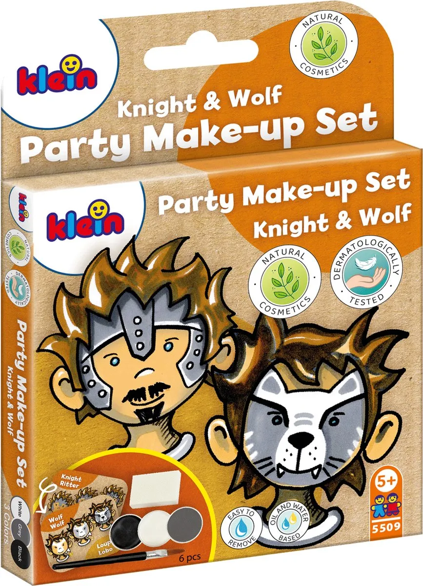 Klein Toys Schminkset Ridder-Wolf - 3 Verftabletten Multicolor