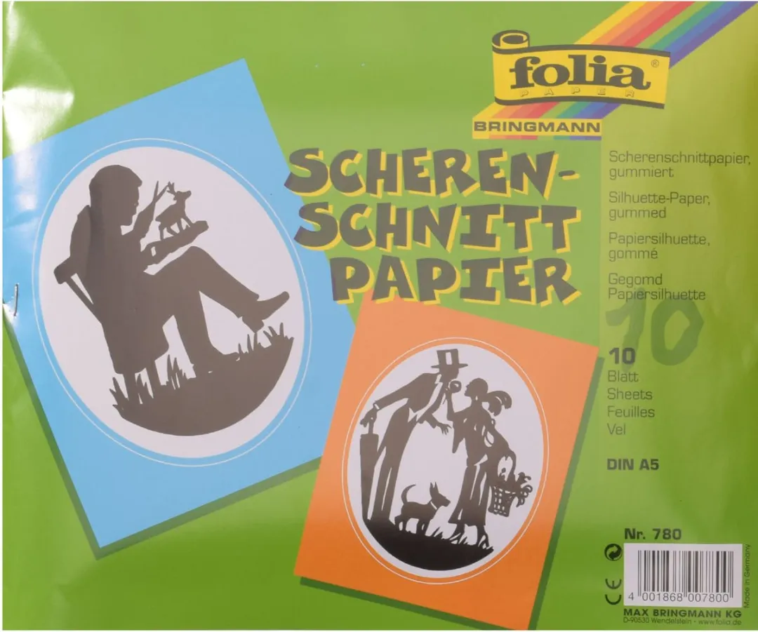 Folia Gegomd Papier Silhouette 10 Stuks A5 Multi