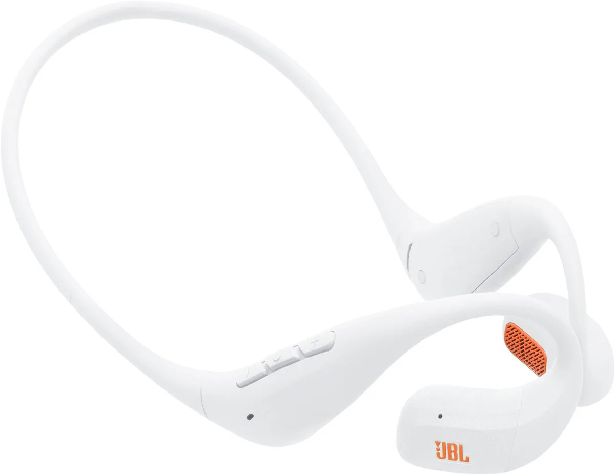 JBL Endurance Pace Draadloze Oortjes - 10 uur - IP68 - Wit