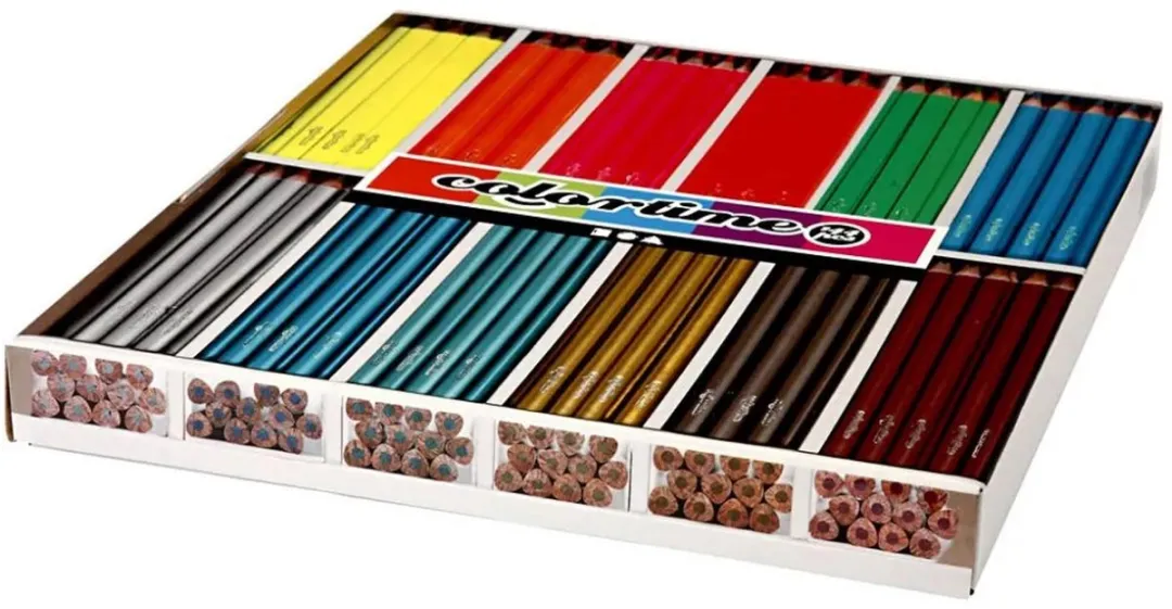 Creativ Company Colortime Kleurpotloden Vulling 3mm - 144 Stuks - Multicolor