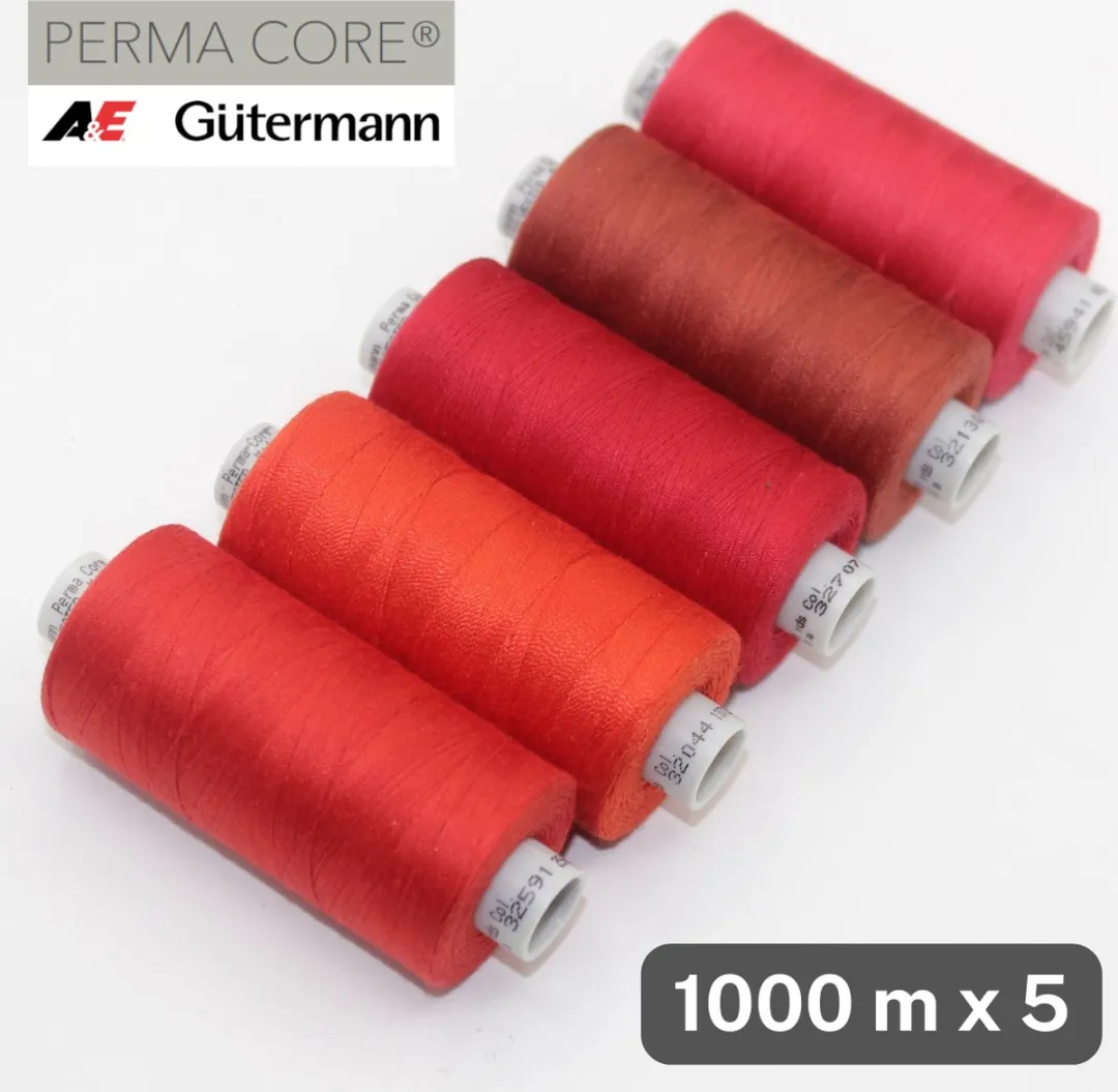 Gutermann Permacore Bobijntjes Polyester Garen 5x1000m