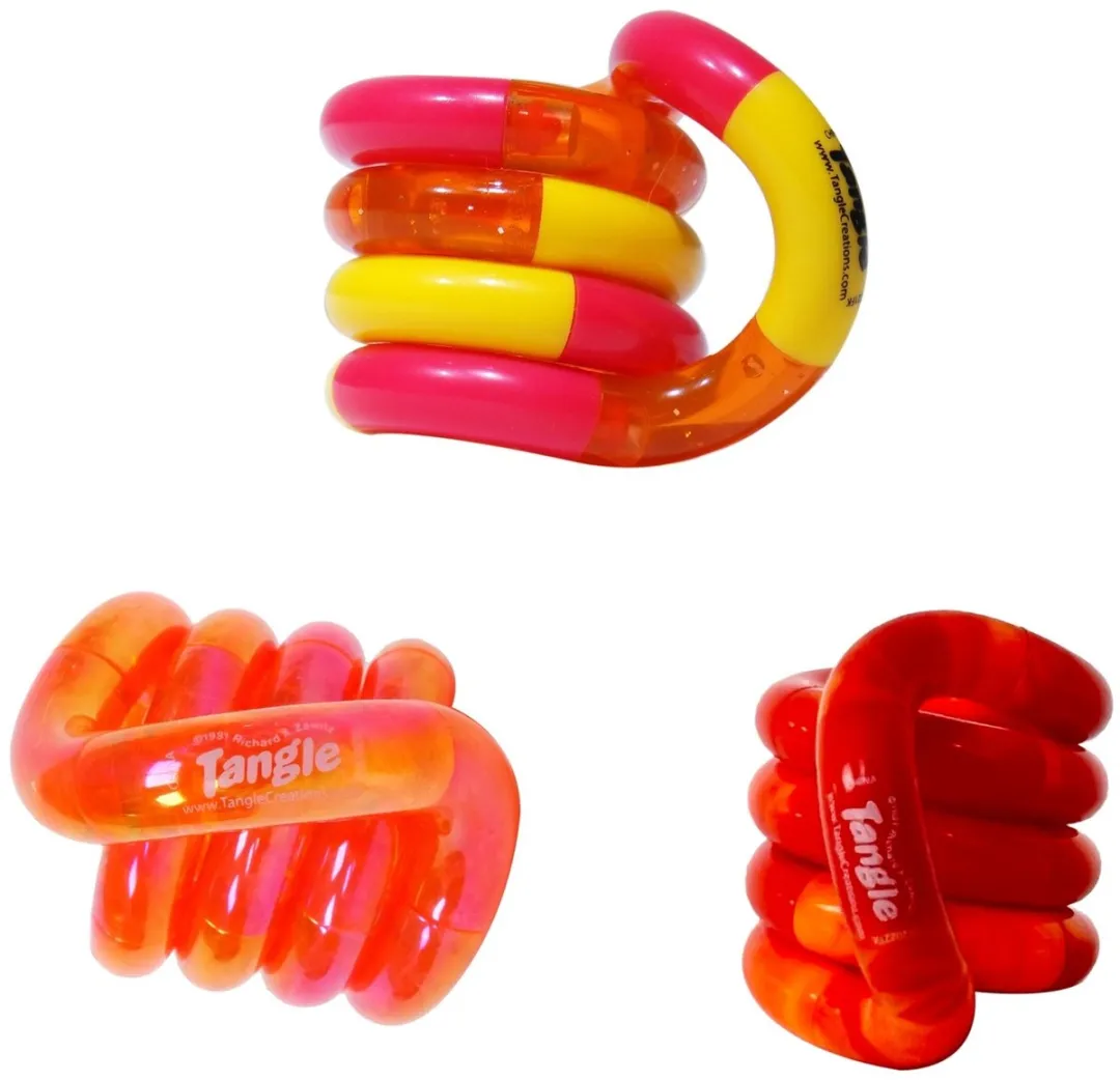 Tangle Junior - Thema Oranje - 3-Pack - Fidget Voordeelpakket