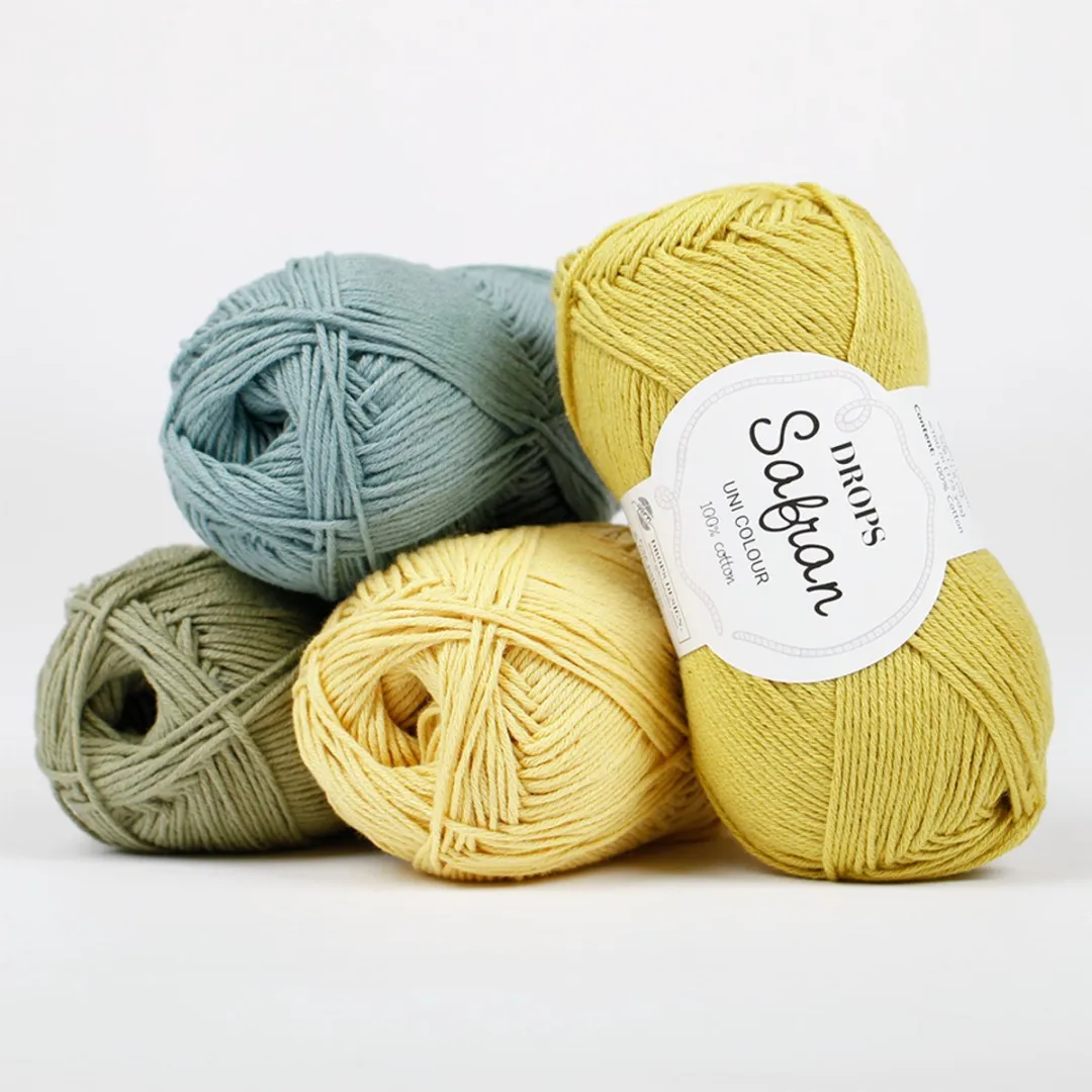 Drops Safran Uni Colour Poederblauw Katoengaren