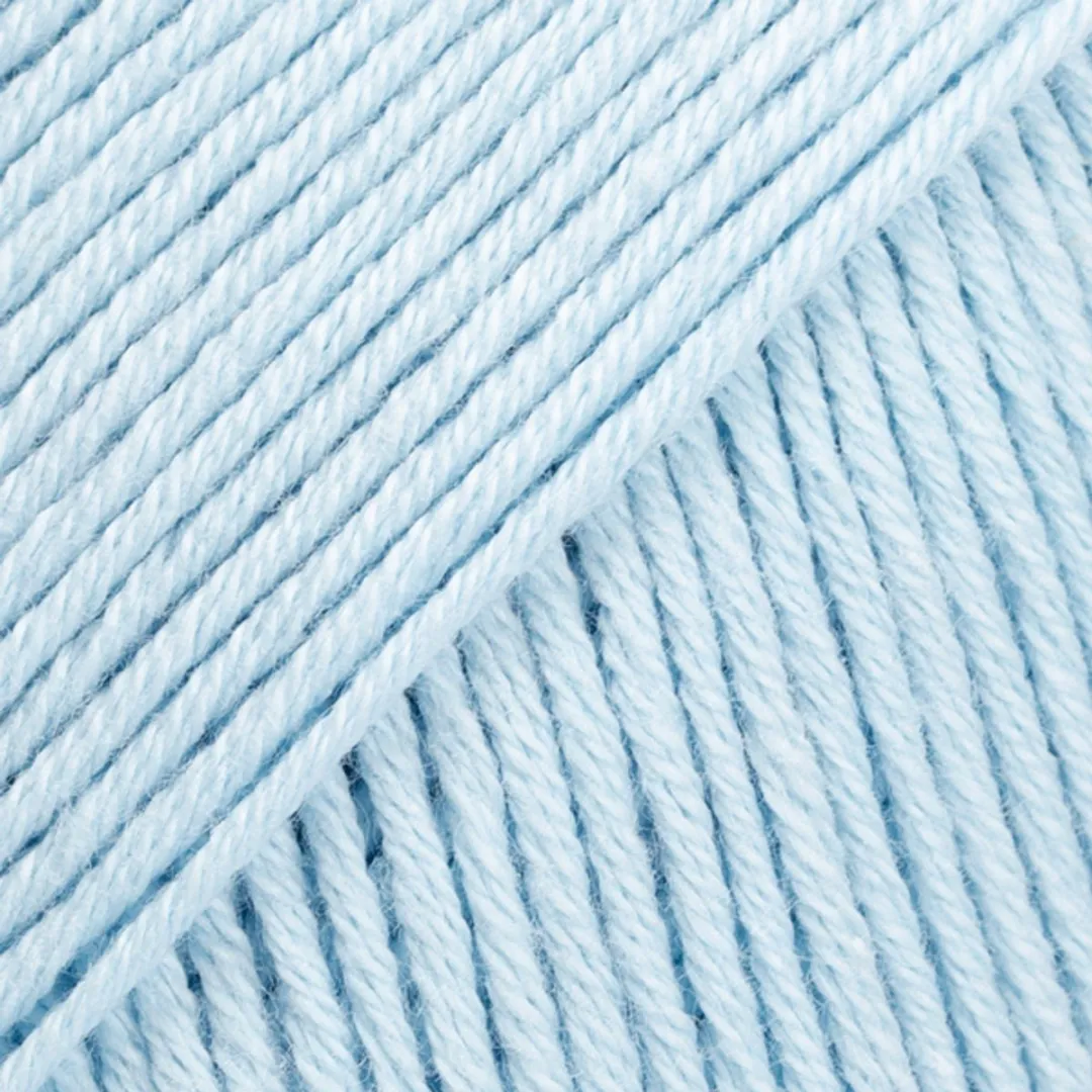 Drops Safran Uni Colour Poederblauw Katoengaren
