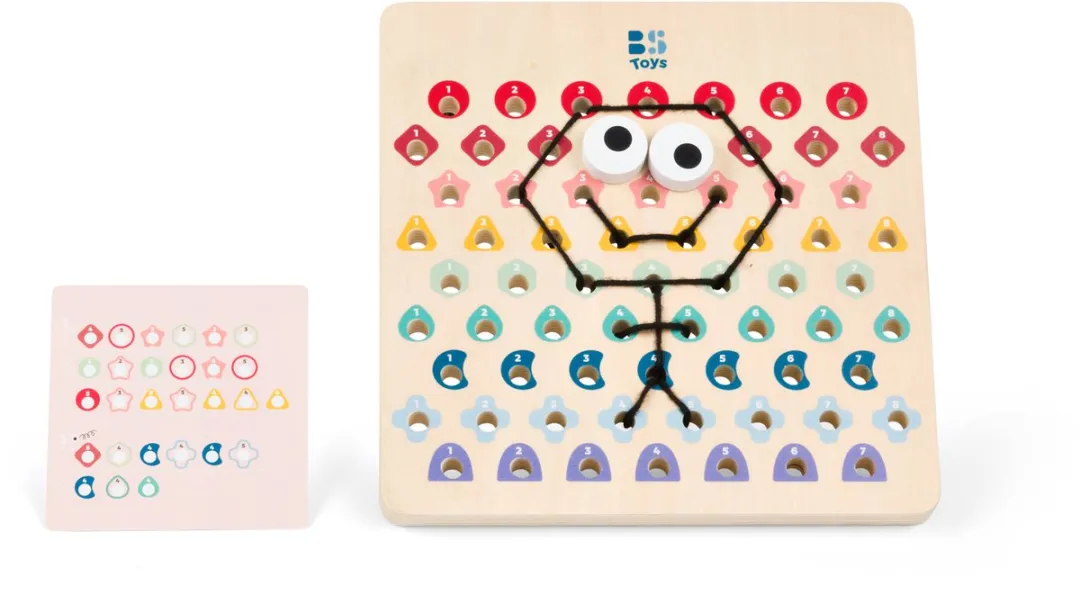 BS Toys Thread and Code GA519 Houten Rijgspel