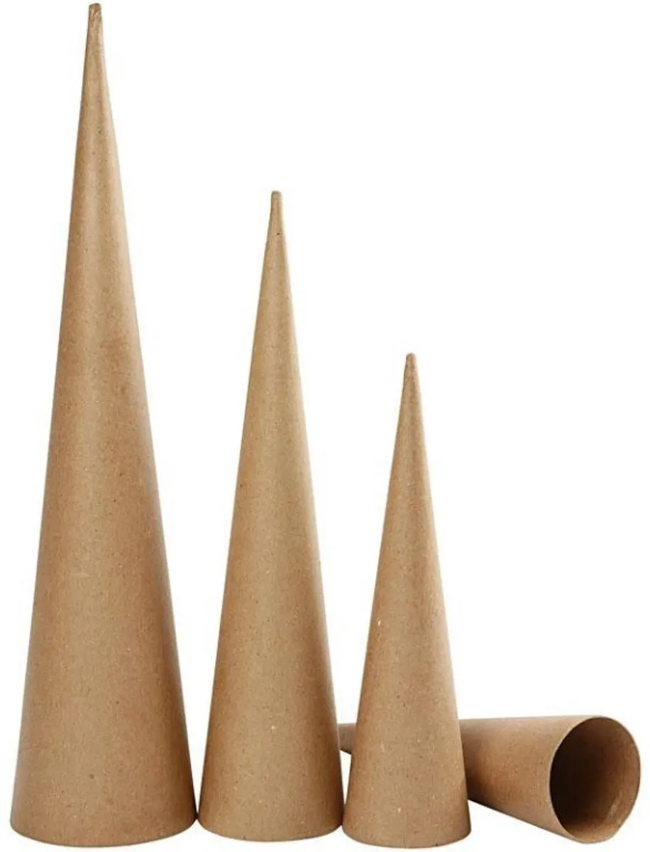 Creativ Company Papier Maché Hoge Kegels