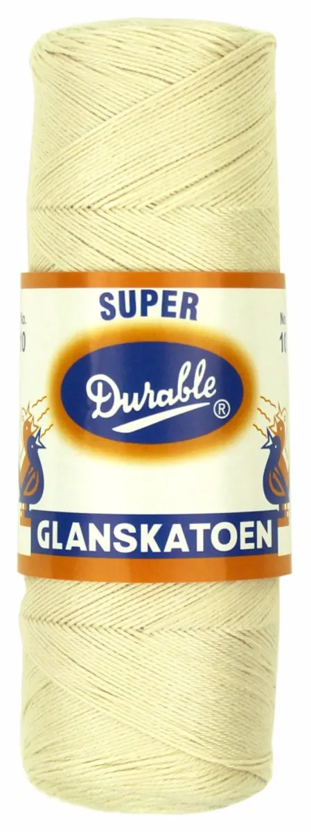 Durable Glanskatoen Nr. 10 Ecru - Katoen Garen