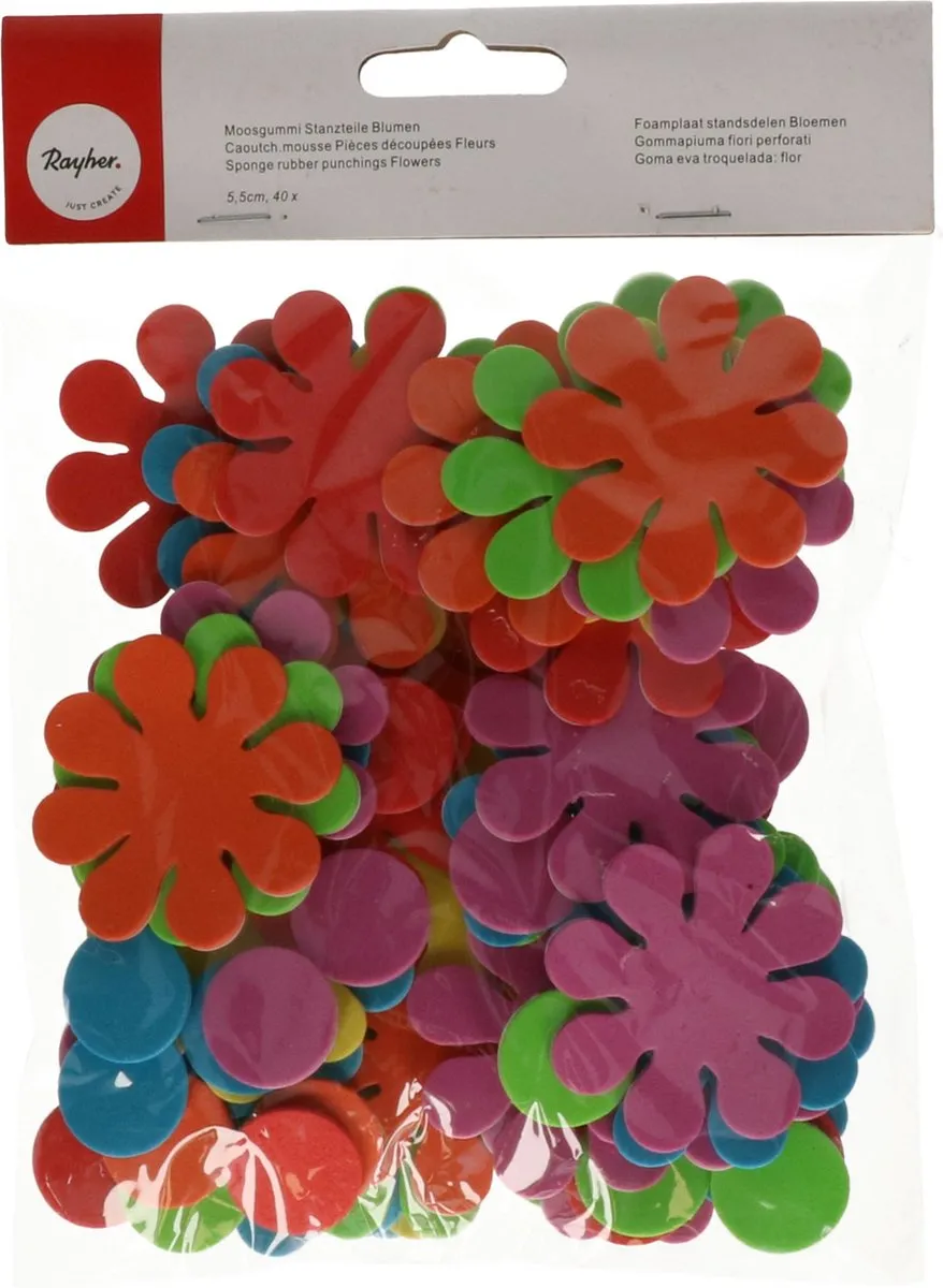 Rayher Crepla Bloemen - 120 Stuks - Multi