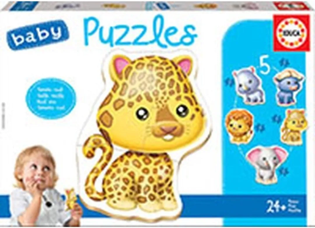 Educa 5 Baby Dierenpuzzels ED14197 - 19 Stuks - Multicolor