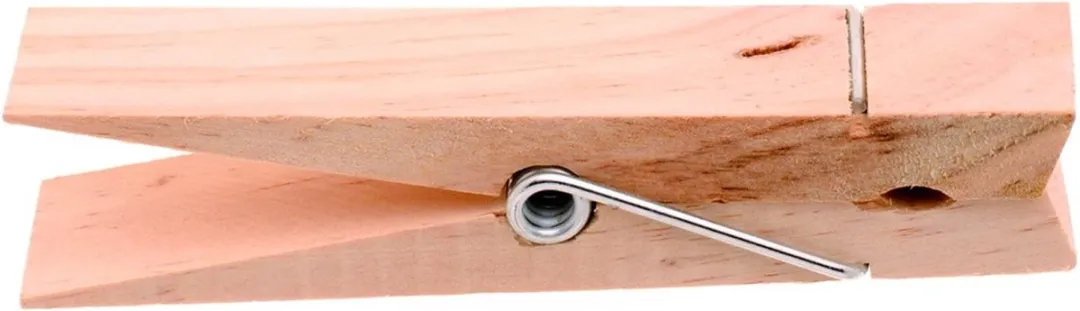 Glorex Hobby XXL Wasknijpers 3 Stuks - 15x3,5cm - Hout - Bruin