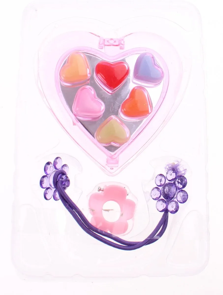 Johntoy Bella Hartvormige Make-upset 3-delig - Roze