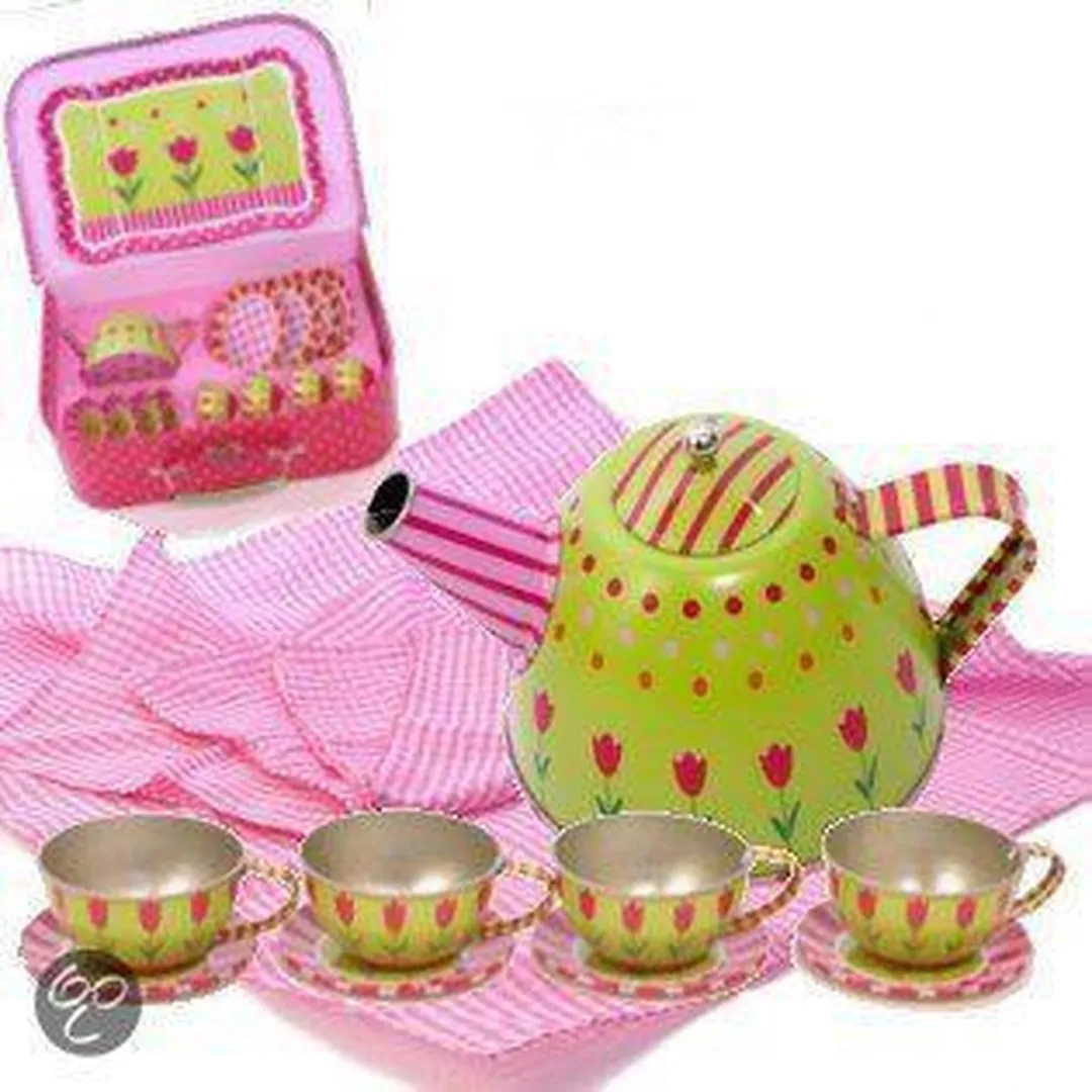 Simply for Kids Metalen Theeservies Groen