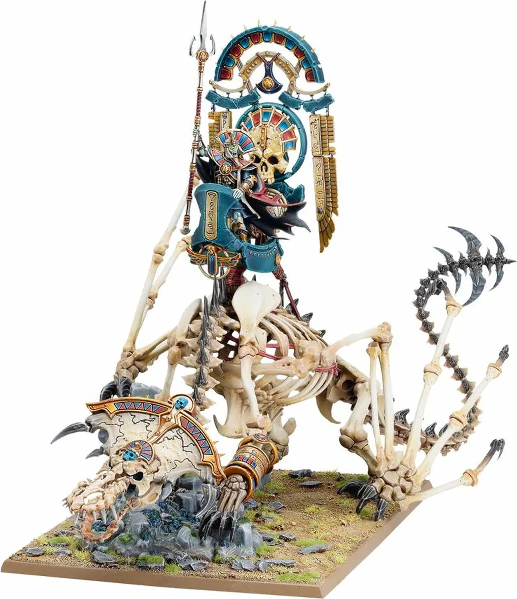 Warhammer - The Old World - Tomb King On Necrolith Bone Dragon - 07-08