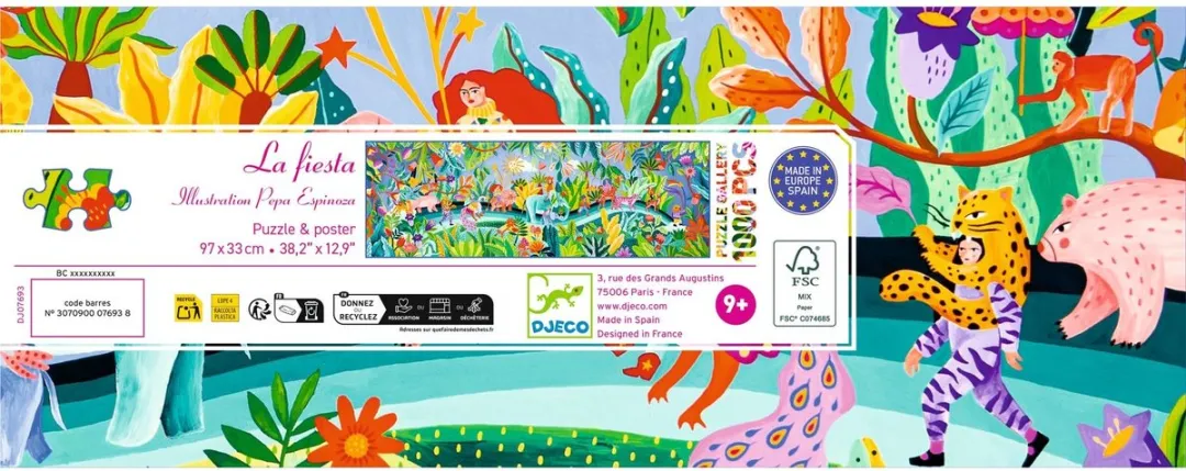 Djeco La Fiesta Puzzle 1000 Stuks - Panorama