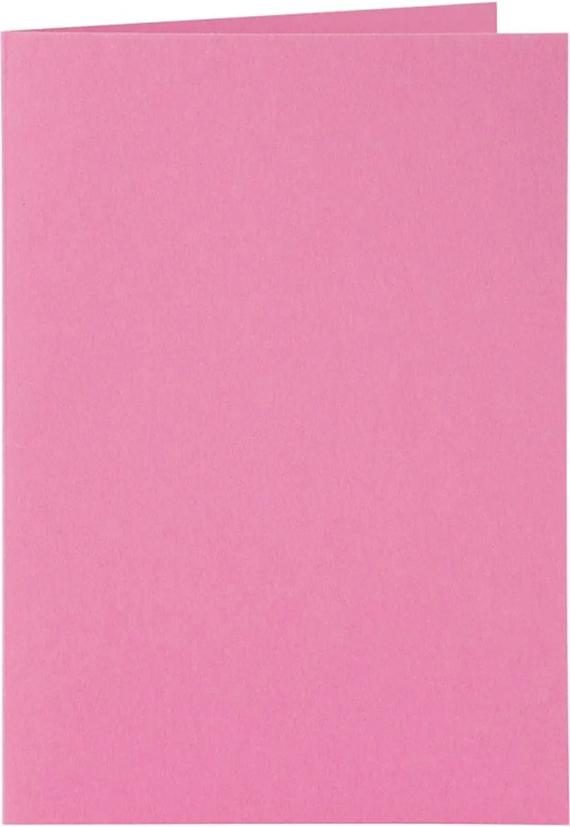 Creativ Company Kaarten & Enveloppen 10,5x15cm Roze - 6 Stuks