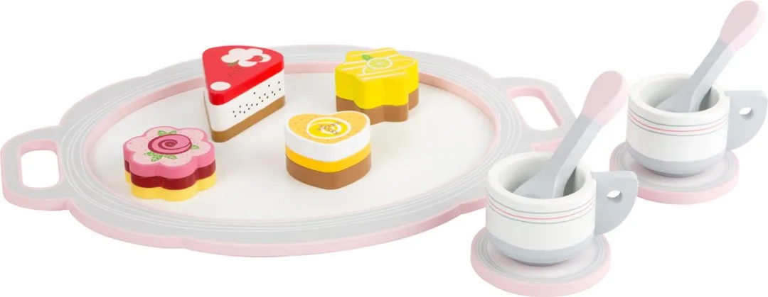 Small Foot Koffie en Cake Speelset Houten Speelgoed - Wit