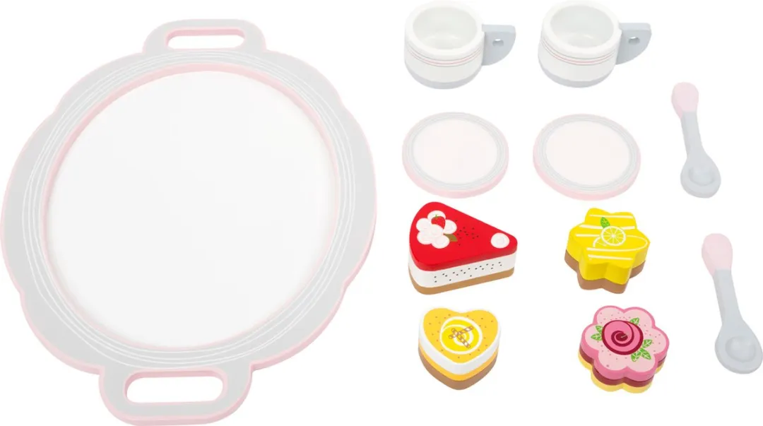 Small Foot Koffie en Cake Speelset Houten Speelgoed - Wit