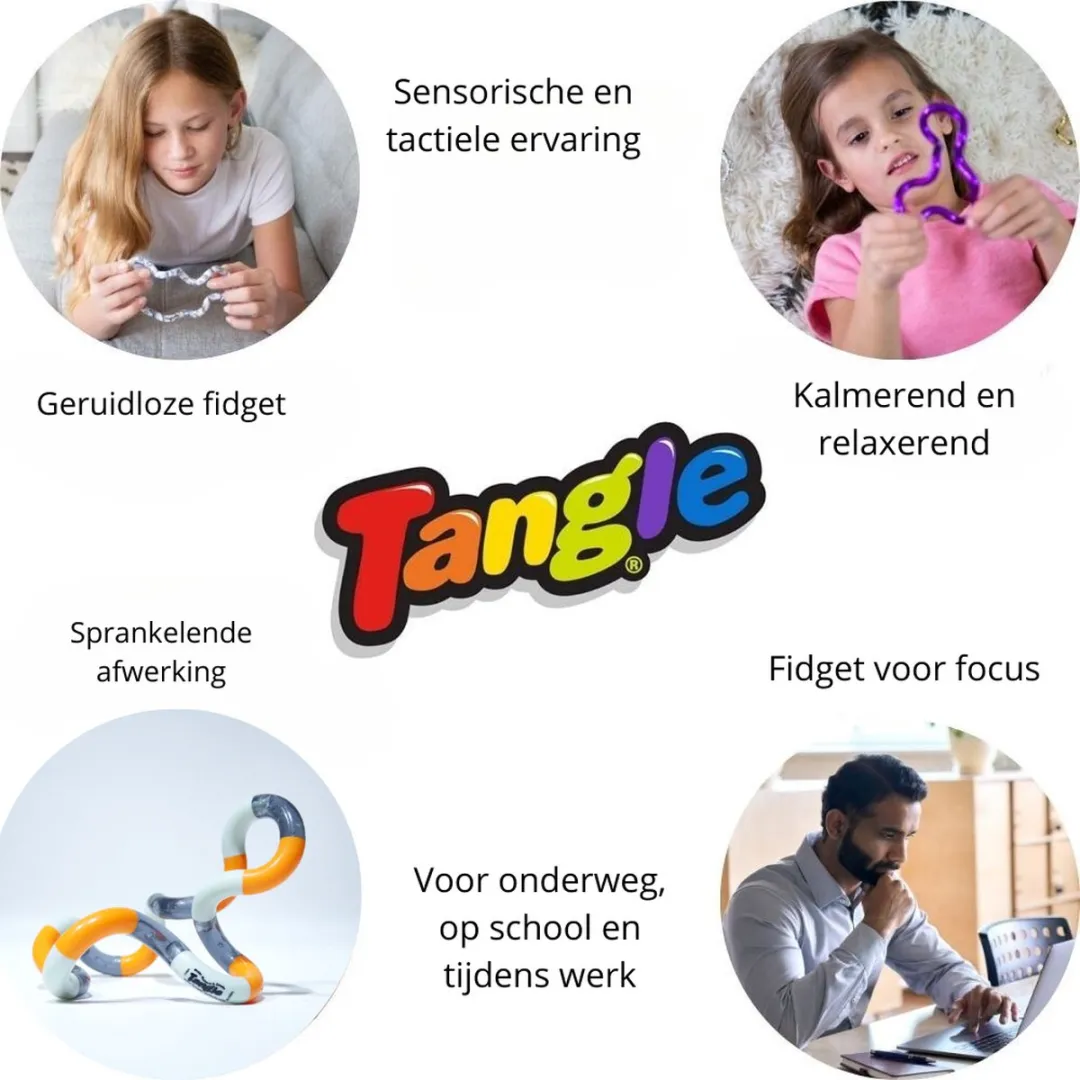 Tangle Junior Classic - Roze - The Original Fidget Toy