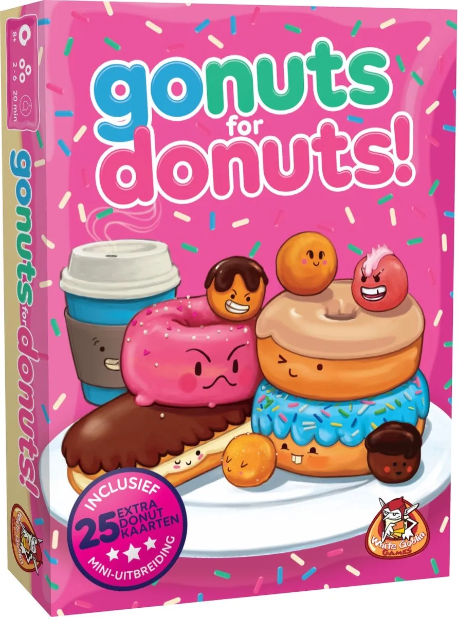White Goblin Games Go Nuts for Donuts! Kaartspel
