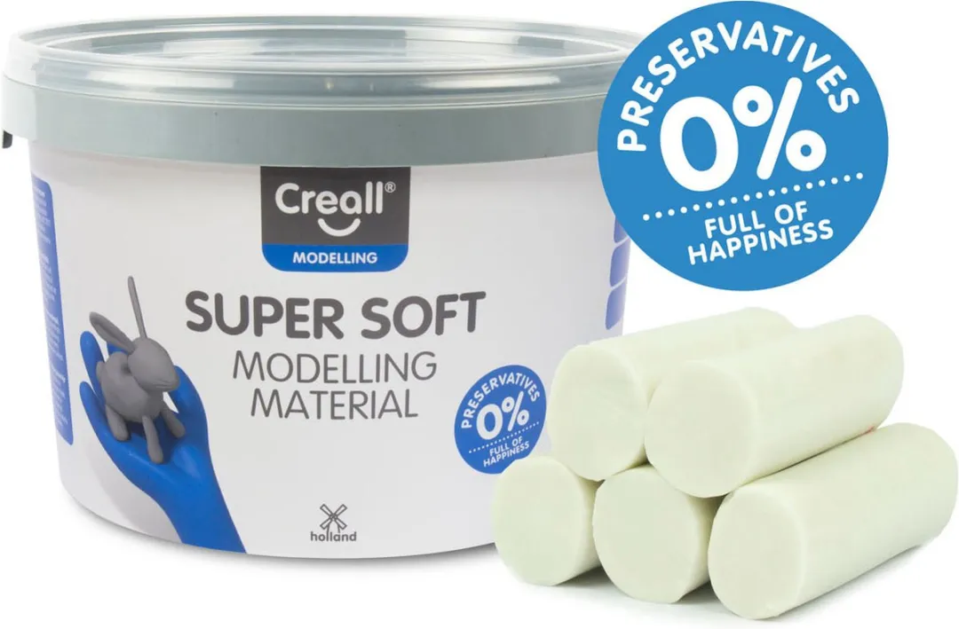 Creall Supersoft Boetseerklei Wit - 1750g
