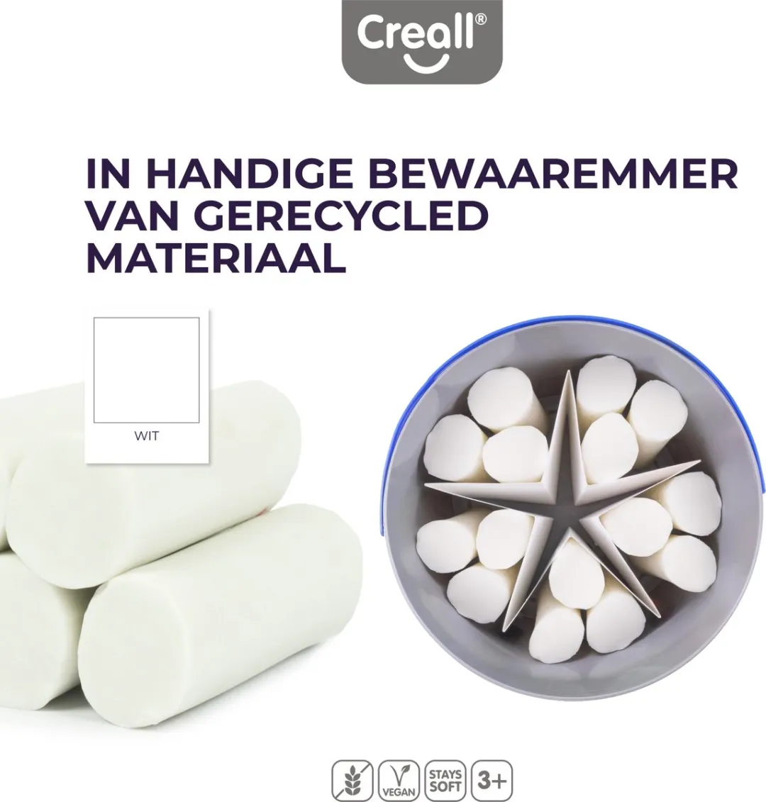 Creall Supersoft Boetseerklei Wit