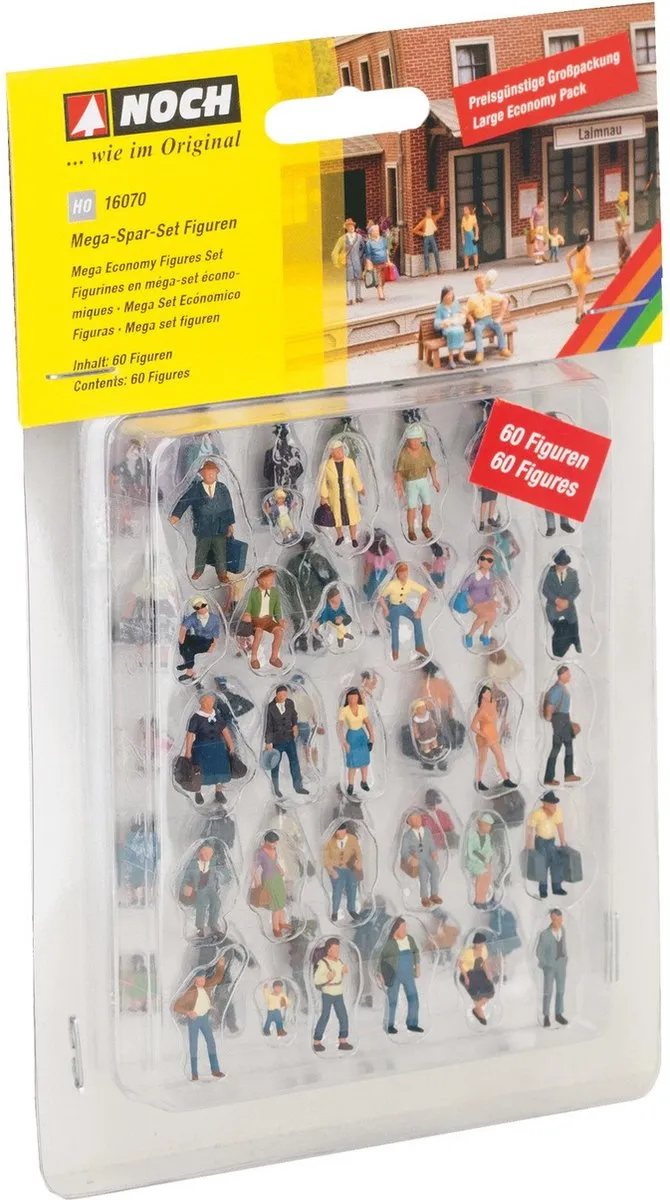 Noch Mega Spar-Set Figuren H0 - Multi-kleur