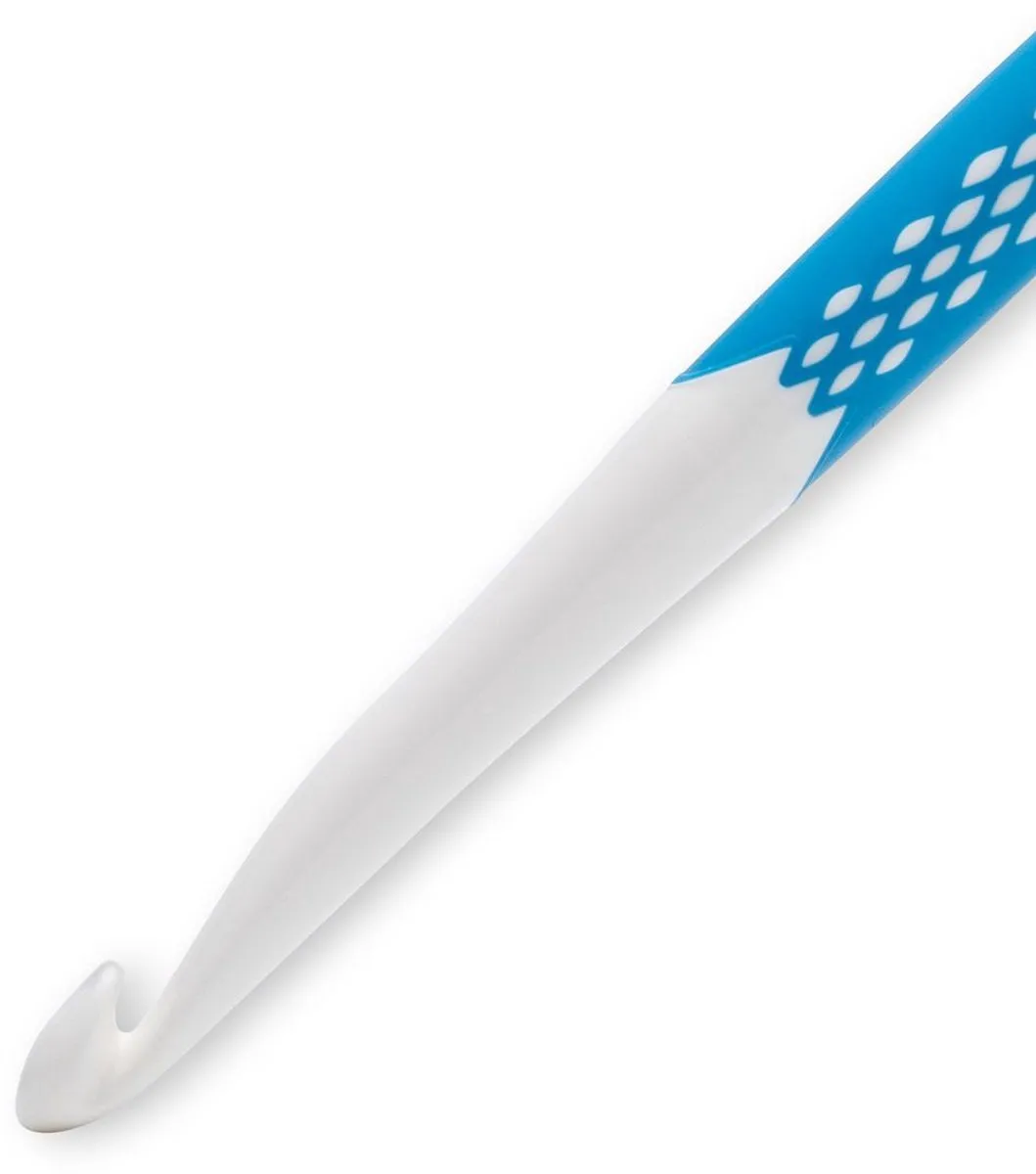 Prym Kunststof Wolhaaknaald 9.0mm - Wit/Blauw